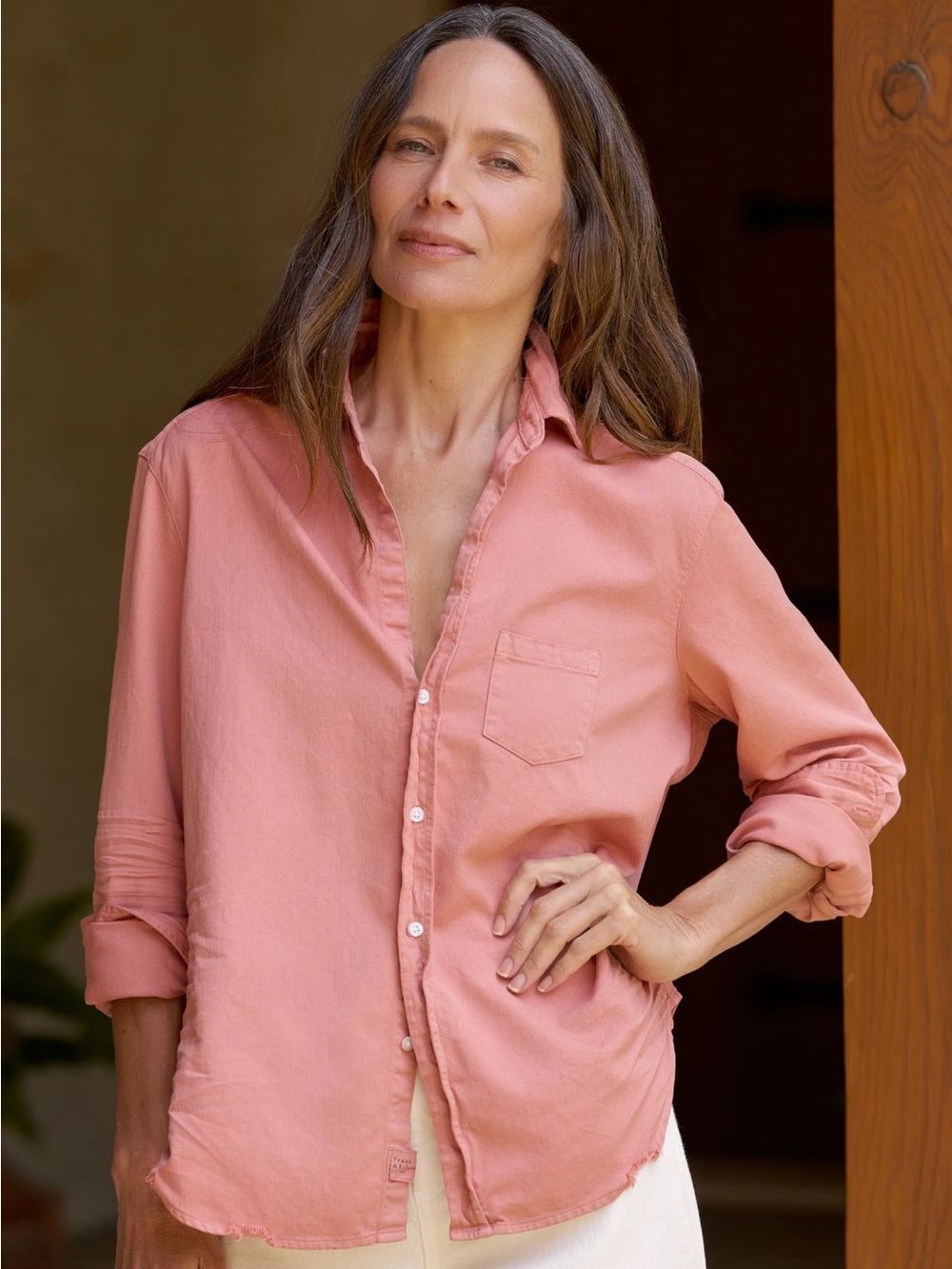 New Frank & Eileen Relaxed Button-Down Famous Denim Shirt Large
